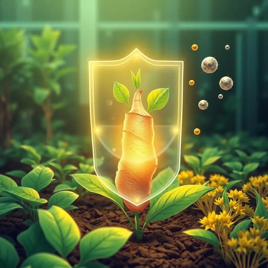 Innovative Bionanocomposites schützen Ingwer vor Pilzbefall