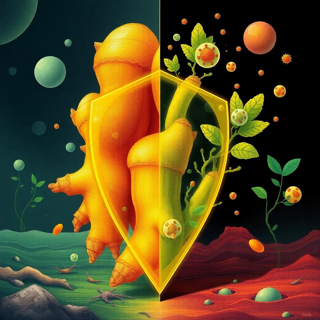 Natürlicher Schutz für Ingwer: Die Kraft von Kurkumaöl gegen Pilzbefall